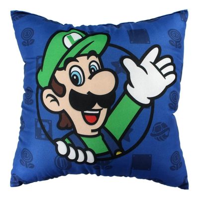 Almofada Mario E Luigi - Fibra Microfibra