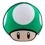 Almofada Mario Formato Cogumelo Up Verde - Microperolas