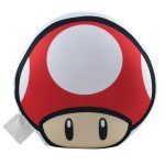 Almofada Mario Formato Cogumelo Up Vermelha – Microperolas Almofada Mario Formato Cogumelo Up Vermelha – Microperolas