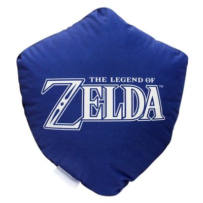 Almofada Zelda Formato Escudo Link - Fibra Veludo