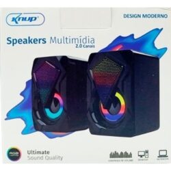 Caixa De Som Usb Speakers Knup Kp-Ro800 Multimidia Rgb