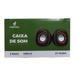 Caixa De Som Usb Golden Ultra Gt-Pc08a Para Pc / Notebook