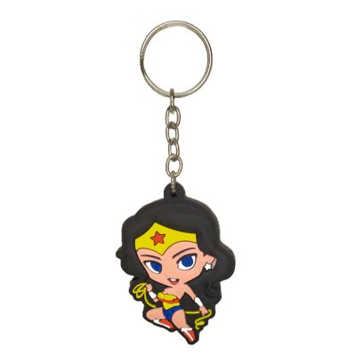 Chaveiro Emborrachado Dc Comics Mulher Maravilha