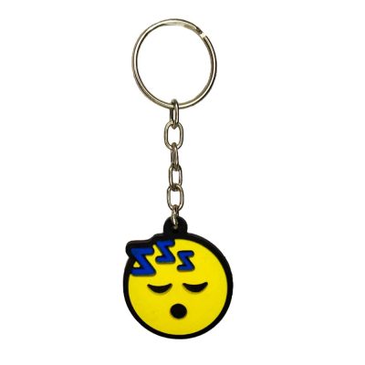Chaveiro Emborrachado Emoji Dormindo