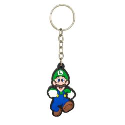 Chaveiro Emborrachado Super Mario Bros Luigi Walking