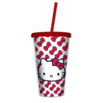Copo Canudo 500Ml – Hello Kitty Copo Canudo 500Ml - Hello Kitty