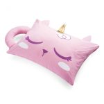 Fronha Com Aplique Gato Unicornio
