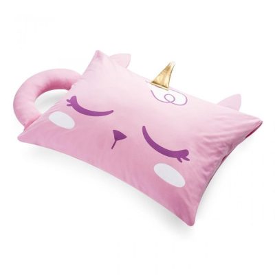 Fronha Com Aplique Gato Unicornio