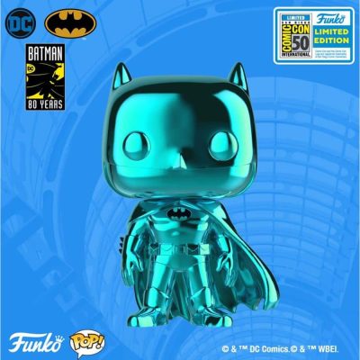 Funko Pop Heroes - Batman 80 Years Batman 144 (Teal Chrome) (Exclusive 2019 Summer Convention)