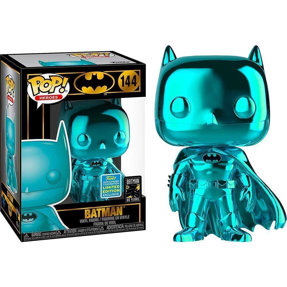 Funko Pop Heroes - Batman 80 Years Batman 144 (Teal Chrome) (Exclusive 2019 Summer Convention) #1