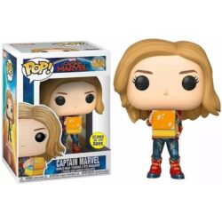 Funko Pop Marvel - Captain Marvel 444 (With Lunchbox Tesseract) (Glows)