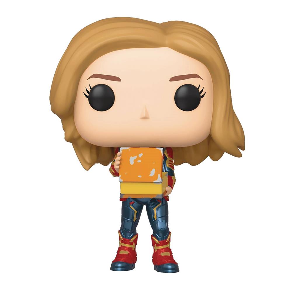 Funko Pop Marvel - Captain Marvel 444 (With Lunchbox Tesseract) (Glows)