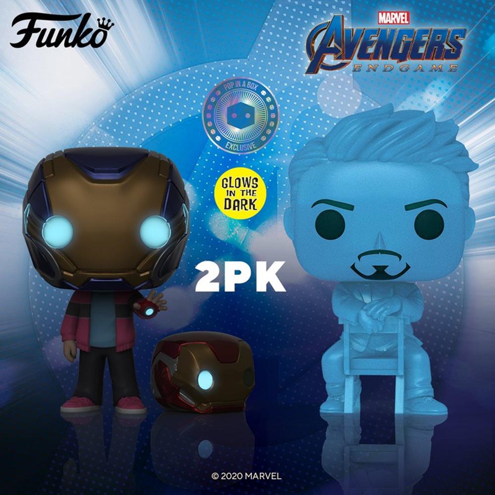 Funko Pop Marvel - Morgan Stark & Tony Stark (2 Pack) (Glows) (Special Edition)
