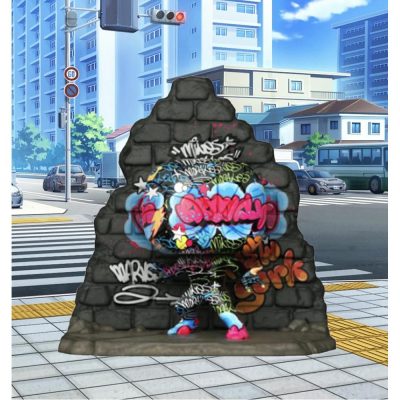 Funko Pop Marvel - Spider Man Miles Morales 686 (Graffiti Street Art Collection Deluxe) (Exclusive 2020 Fall Convention)