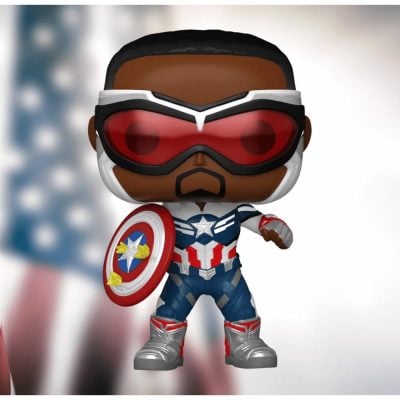 Funko Pop Marvel - The Falcon And The Winter Soldier Captain America 818 (Sam Wilson) (Year Of The Shield) (Special Edition)