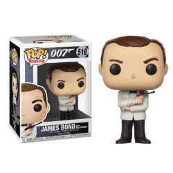 Funko Pop Movies - 007 James Bond 518 (Sean Connery On Goldfinger) (White) (Vaulted) #1