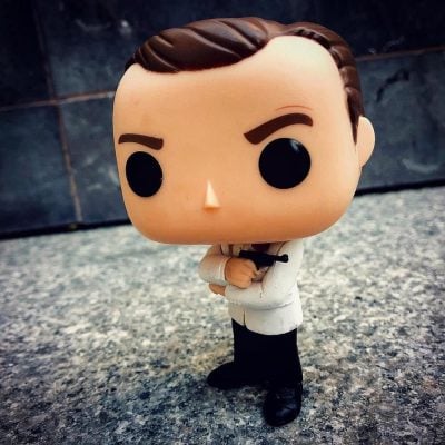 Funko Pop Movies - 007 James Bond 518 (Sean Connery On Goldfinger) (White) (Vaulted)