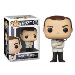 Funko Pop Movies - 007 James Bond 518 (Sean Connery On Goldfinger) (White) (Vaulted)