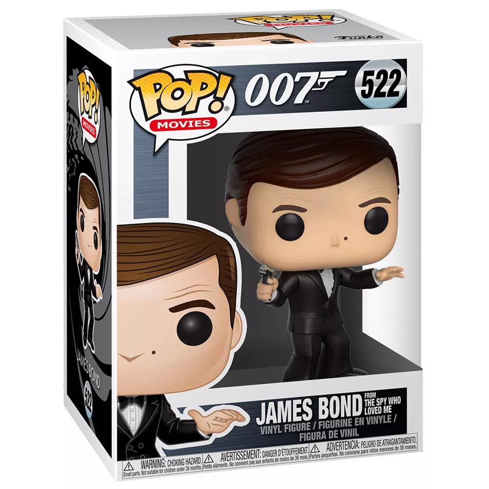 Funko Pop Movies - 007 James Bond 522 (Roger Moore On The Spy Who Loved Me) (Vaulted)