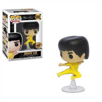 Funko Pop Movies - Bruce Lee 592 (Flying Man) (Bait Exclusive) (Vaulted)