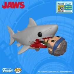 Funko Pop Movies - Jaws Shark Biting Quint 760 (Exclusive 2019 Summer Convention) (Sized)