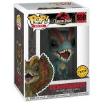 Funko Pop Movies - Jurassic Park Dilophosaurus 550 (Frill Tucked Down) (Chase)