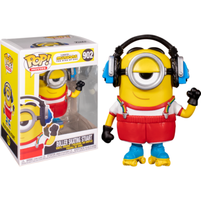 Funko Pop Movies - Minions The Rise Of Gru Roller Skating Stuart 902