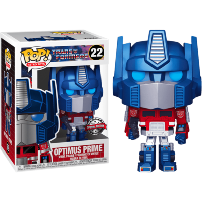 Funko Pop Retro Toys - Transformers Optimus Prime 22 (Metallic) (Special Edition)