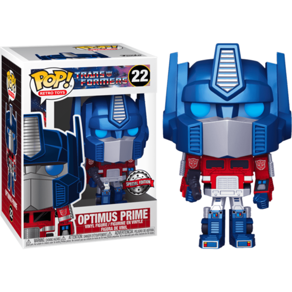 Funko Pop Retro Toys - Transformers Optimus Prime 22 (Metallic) (Special Edition)