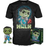 Funko Pop Tee Collector Marvel - Box Hulk Glow + Camiseta Gg
