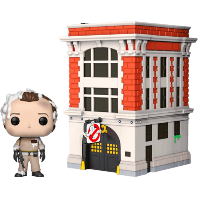 Funko Pop Town - Ghostbusters Dr. Peter Venkman With Firehouse 03
