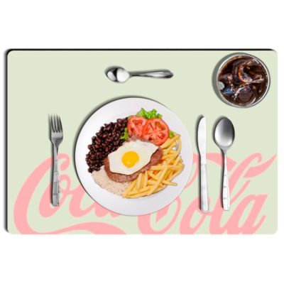 Kit 2 Jogo Americano – Coca-Cola Bege