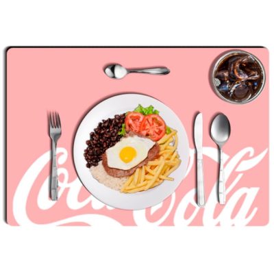 Kit 2 Jogo Americano - Coca-Cola Rosa