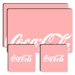 Kit 2 Jogo Americano - Coca-Cola Rosa