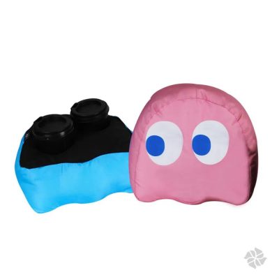 Kit Almofada Porta Copo - Fantasma Pac-Man
