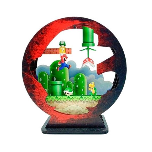 Miniatura Geek Mdf - Super Mario Cenário