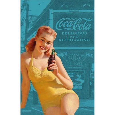 Pano De Prato - Coca-Cola Pin Up Bathing Suit