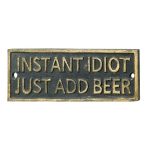 Placa De Ferro - Instant Idiot Fd Preto