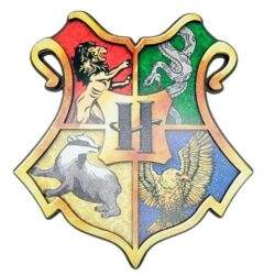 Placa Decorativa - Harry Potter Brasões