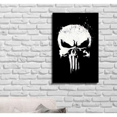 Quadro (26X20) - Justiceiro Logo