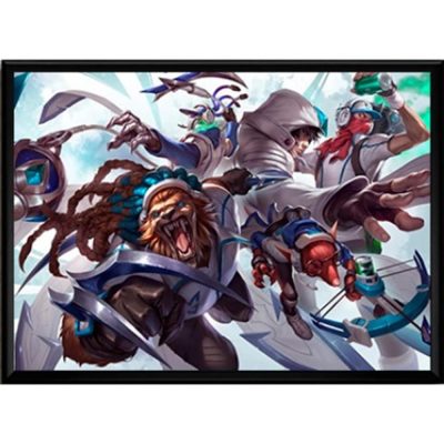 Quadro (32,5X44,5) - League Of Legends Esports Skin Ssw