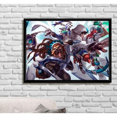 Quadro (32,5X44,5) - League Of Legends Esports Skin Ssw