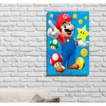 Quadro Slim (26X20) - Mario Coins