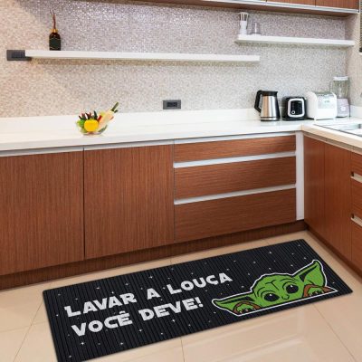Tapete De Cozinha - Yoda Lavar A Louca