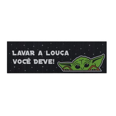 Tapete De Cozinha - Yoda Lavar A Louca