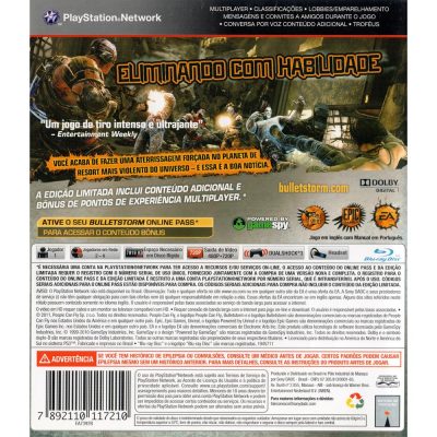 Bulletstorm Limited Edition - Ps3