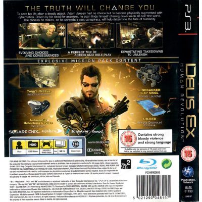 Deus Ex Human Revolution - Ps3