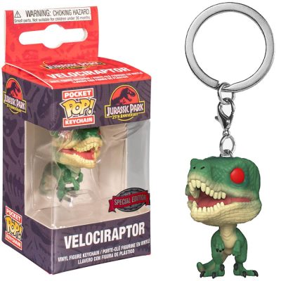 Funko Pocket Pop Keychain - Jurassic Park 25Th Velociraptor (Special Edition)