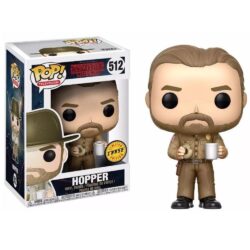 Funko Pop Television - Stranger Things Hopper 512 (No Hat With Donut) (Chase)