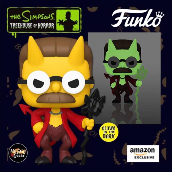 Funko Pop Television - The Simpsons Tree House Of Horror Devil Flanders 1029 (Glows) (Special Edition)